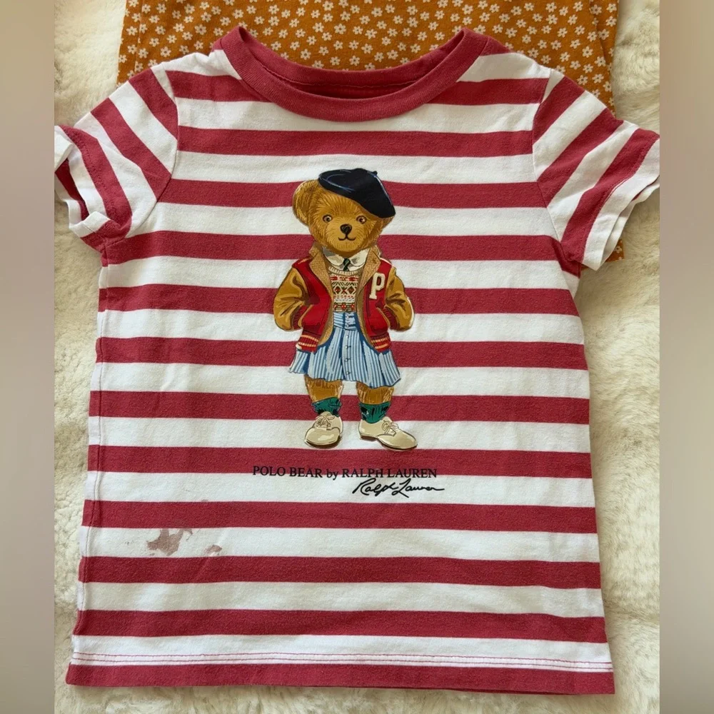 Ralph Lauren🧸 2,Carter’s 2 ,Cat & Jack 2 -Lot of 6 Toddlar T-Shirt at-Home Wear